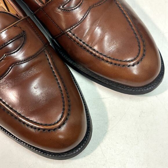 EXCELLENT Cole Haan Whiskey Full Strap Penny Loafer Made in Maine USA 13 D - Picture 7 of 12
